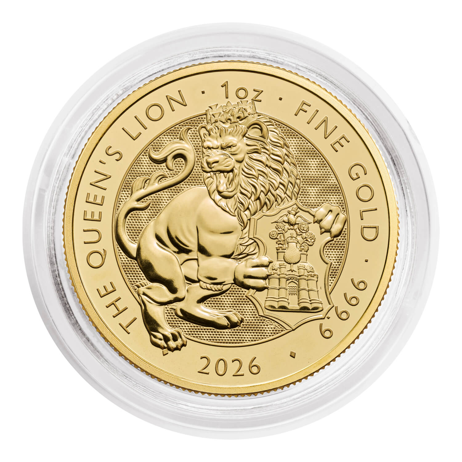 The Royal Tudor Beasts 2026 Queen’s Lion 1oz Gold Bullion Coin Bullion | 999.9 Fine Gold
