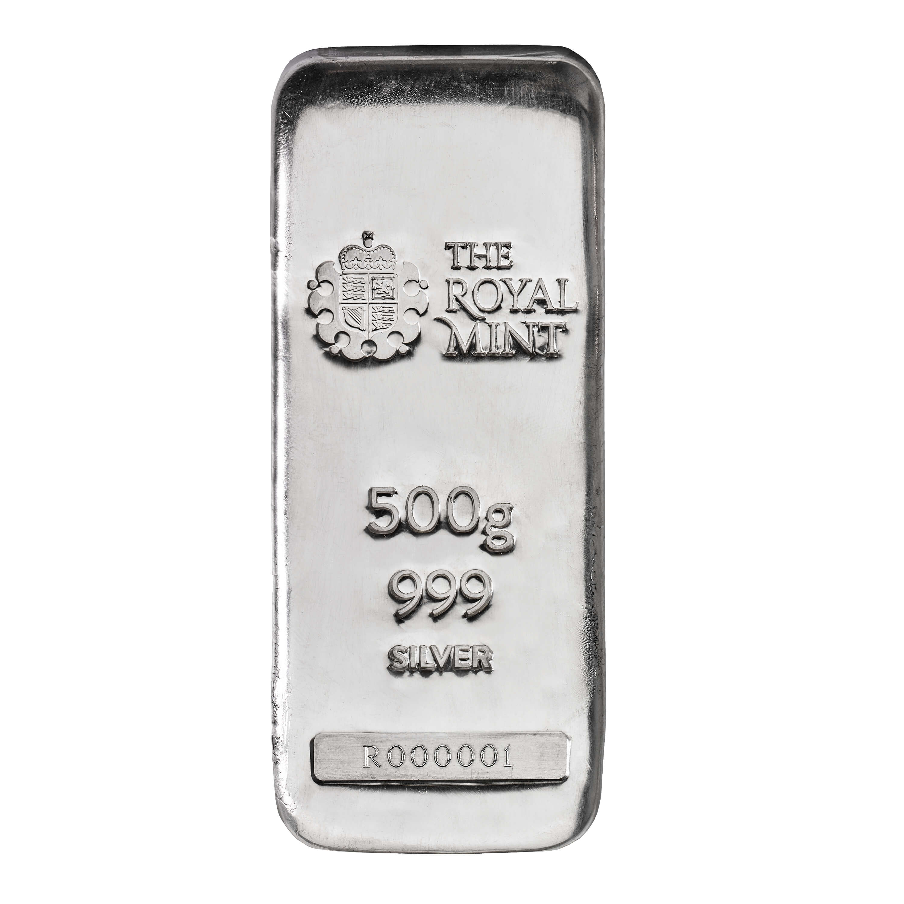 500g Silver Bullion Cast Bar Bullion | 999 fine silver